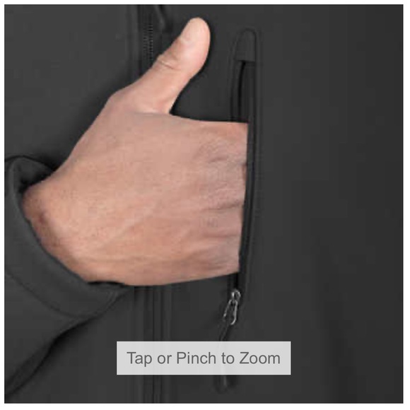 Kirkland Signature Men's Fleece Lined Softshell Jacket, Gray - Picture 5 of 8